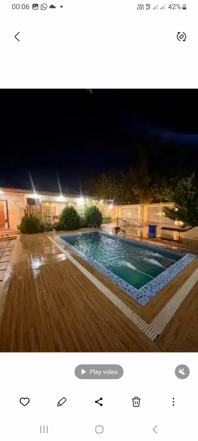 اجاره ویلا با استخر گرم بدون ترافیک فیروز بهرام|اجارهٔ کوتاه‌مدت ویلا و باغ|تهران, یافت آباد جنوبی|دیوار