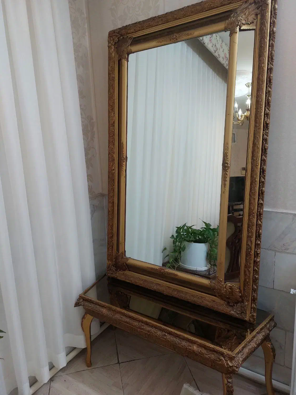 آیینه و شمعدان|بوفه، ویترین، کنسول|شهریار, شهریار|دیوار