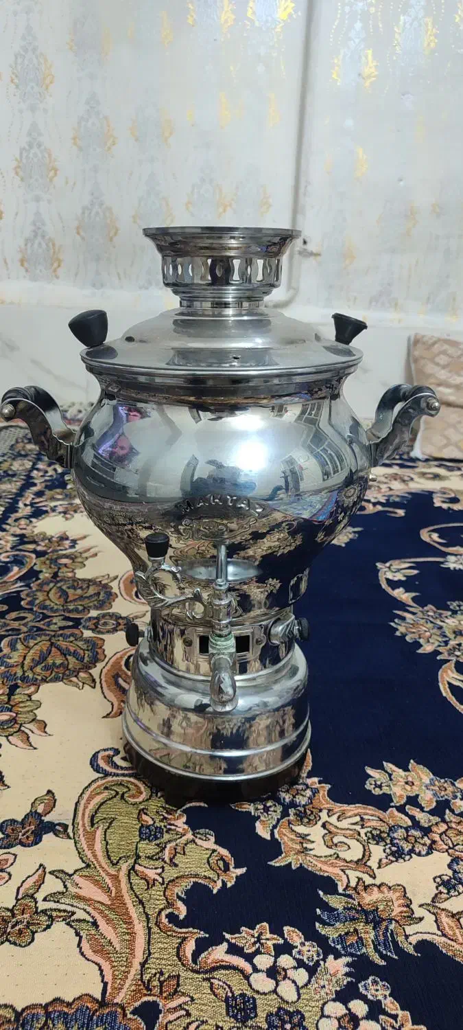 سماور گازی ۶ لیتری در حد نو|قوری، کتری، قهوهساز دستی|کرمانشاه, |دیوار