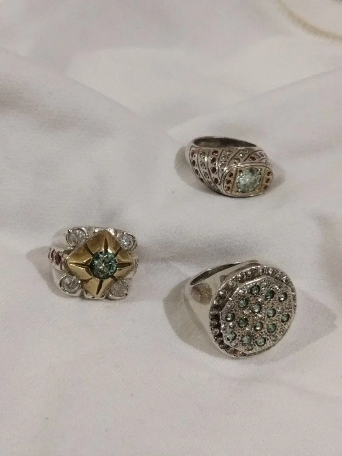 انگشترنقره موزونایت الماس روسی بارکاب دستساز نفیس|جواهرات|تهران, بازار|دیوار