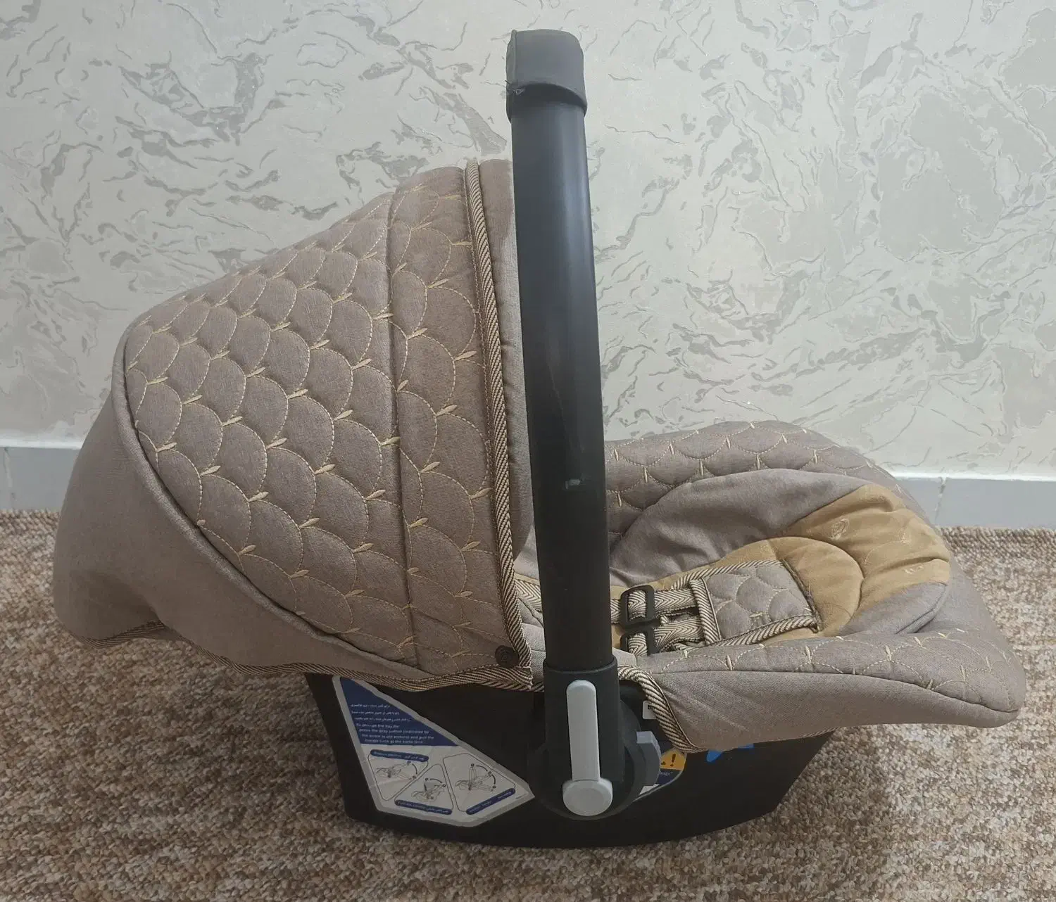 کریر در حد نو ، دسته استیل|کالسکه و لوازم جانبی|جم, |دیوار