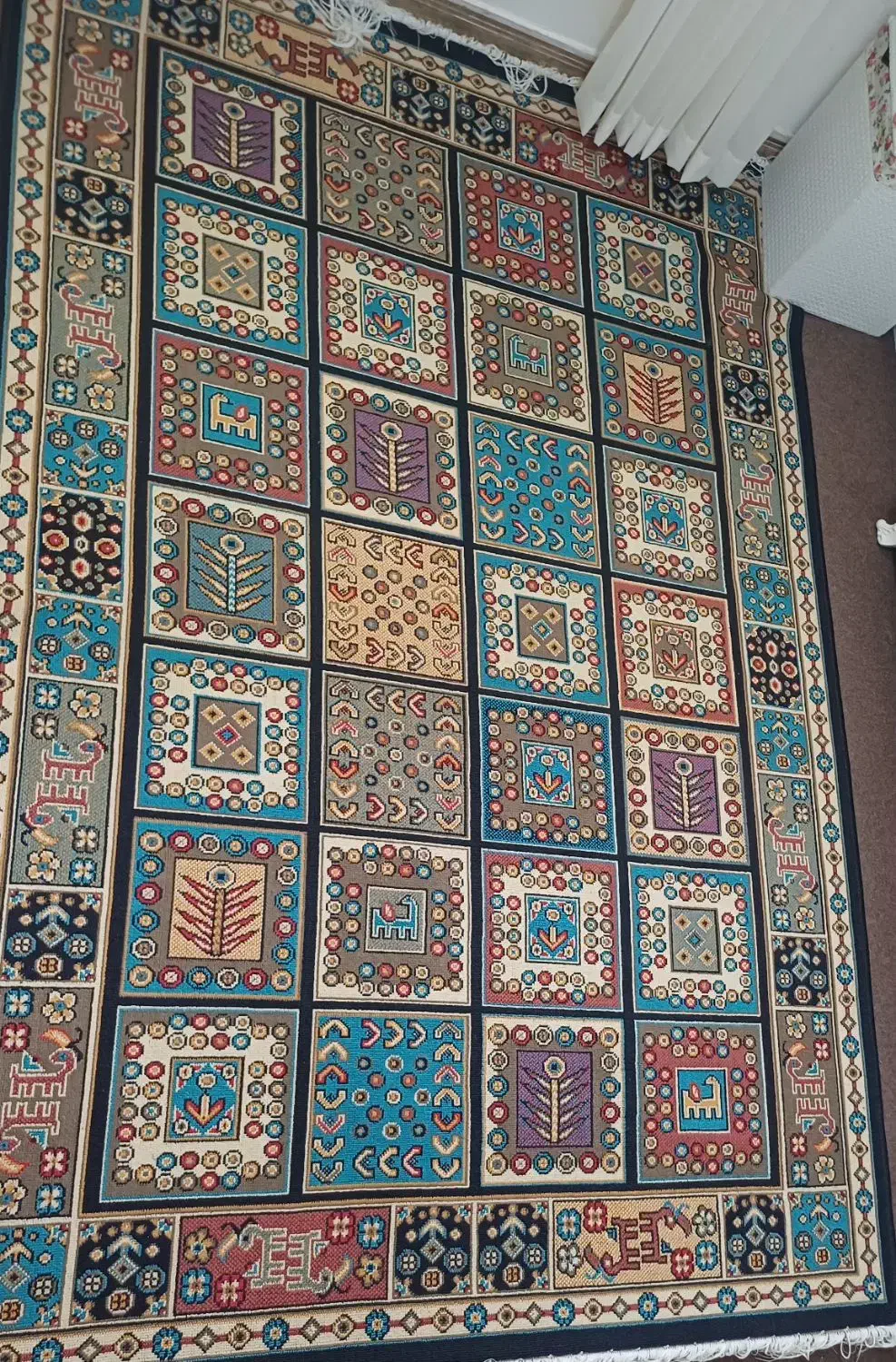 قالیچه ۴متری|گلیم، جاجیم، گبه|رشت, حمیدیان|دیوار