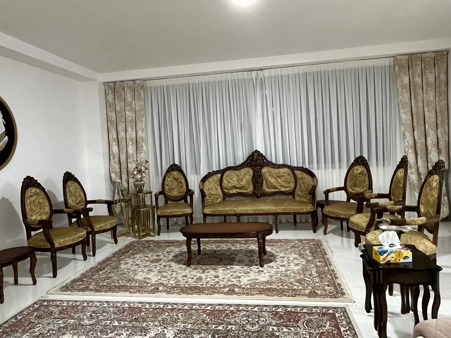 مبل استیل نه نفره فروش فوری|مبلمان خانگی و میز عسلی|کرمانشاه, |دیوار