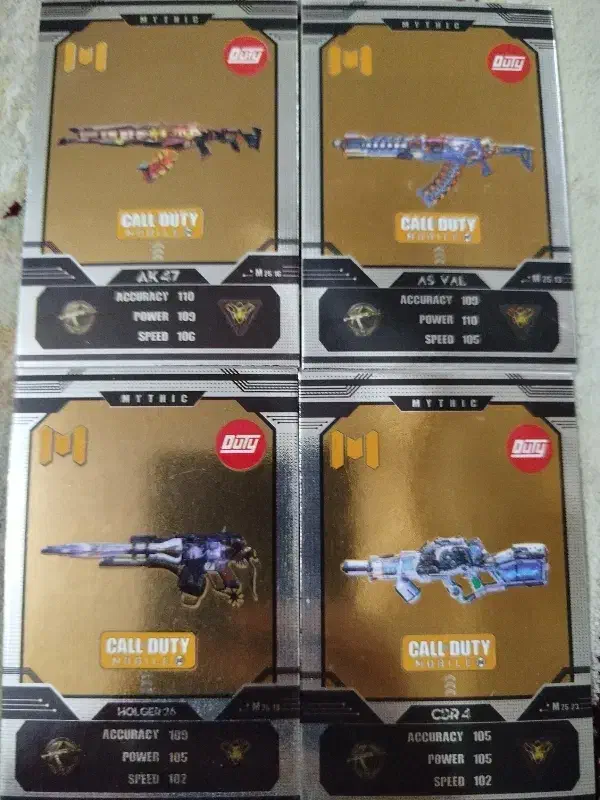 چهار کارت کالاف دیوتی مدل mythik|کنسول، بازی ویدئویی و آنلاین|قم, زنبیل آباد|دیوار