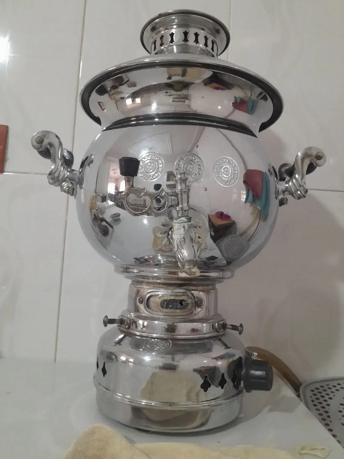 سماورگازی۶لیتری|سماور، چای‌ساز، قهوه‌ساز|کلاشی, |دیوار