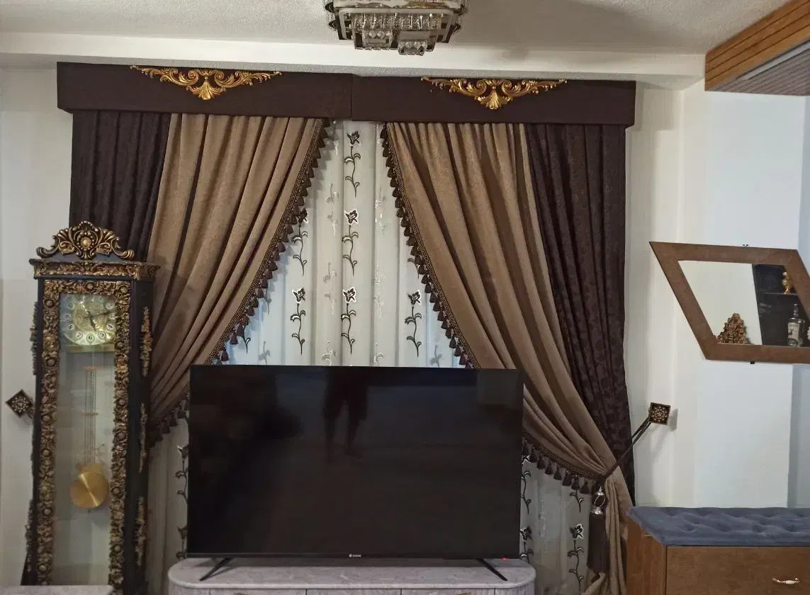 پرده تزیینی پارچه درجه یک|پرده، رانر، رومیزی|بوشهر, |دیوار