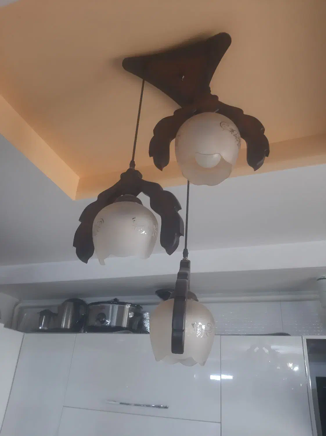 لوستر چوبی|لوستر و چراغ آویز|کرمان, |دیوار