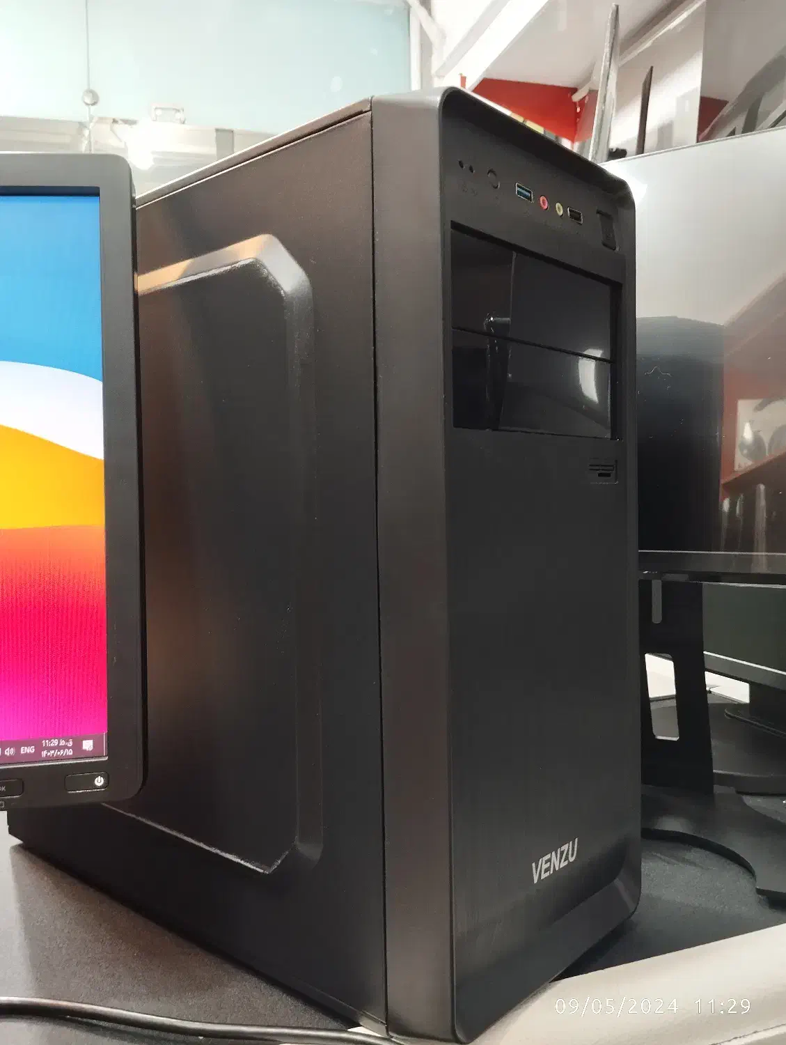 کیس اداری و خانگی نسل 5 با مانیتور 22 اینچ|رایانه رومیزی|گرگان, |دیوار