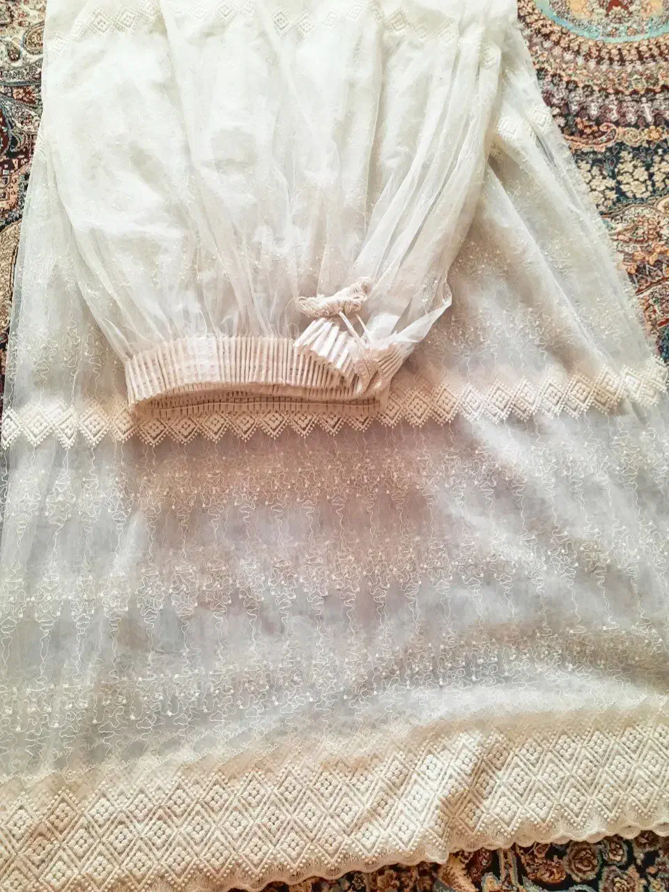 پرده سفید شیری  شاین دار|پرده، رانر، رومیزی|تربت جام, شیخ احمد جامی|دیوار