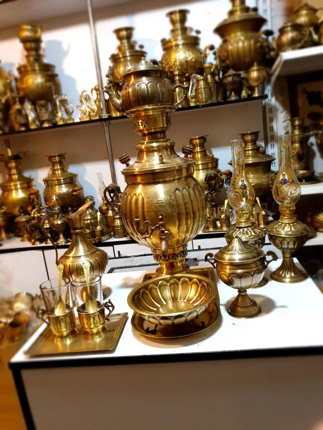 d3سماور گازیf برنجی ذغالی زغالی برقی استیل g5|سماور، چای‌ساز، قهوه‌ساز|اصفهان, دستگرده|دیوار