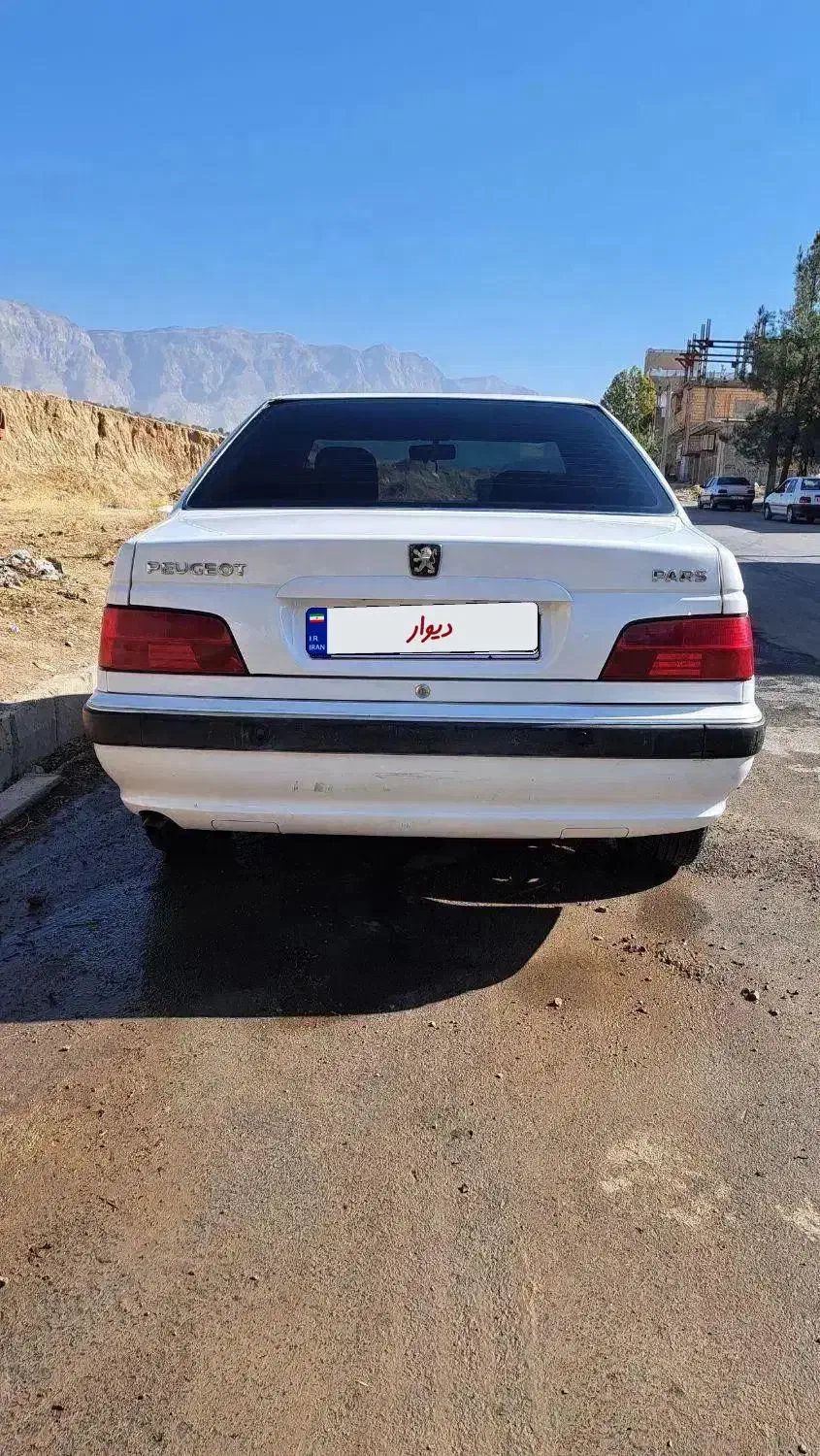 پژو پارس سال ۹۹ سفید بدون رنگ|خودرو سواری و وانت|خرمآباد, |دیوار