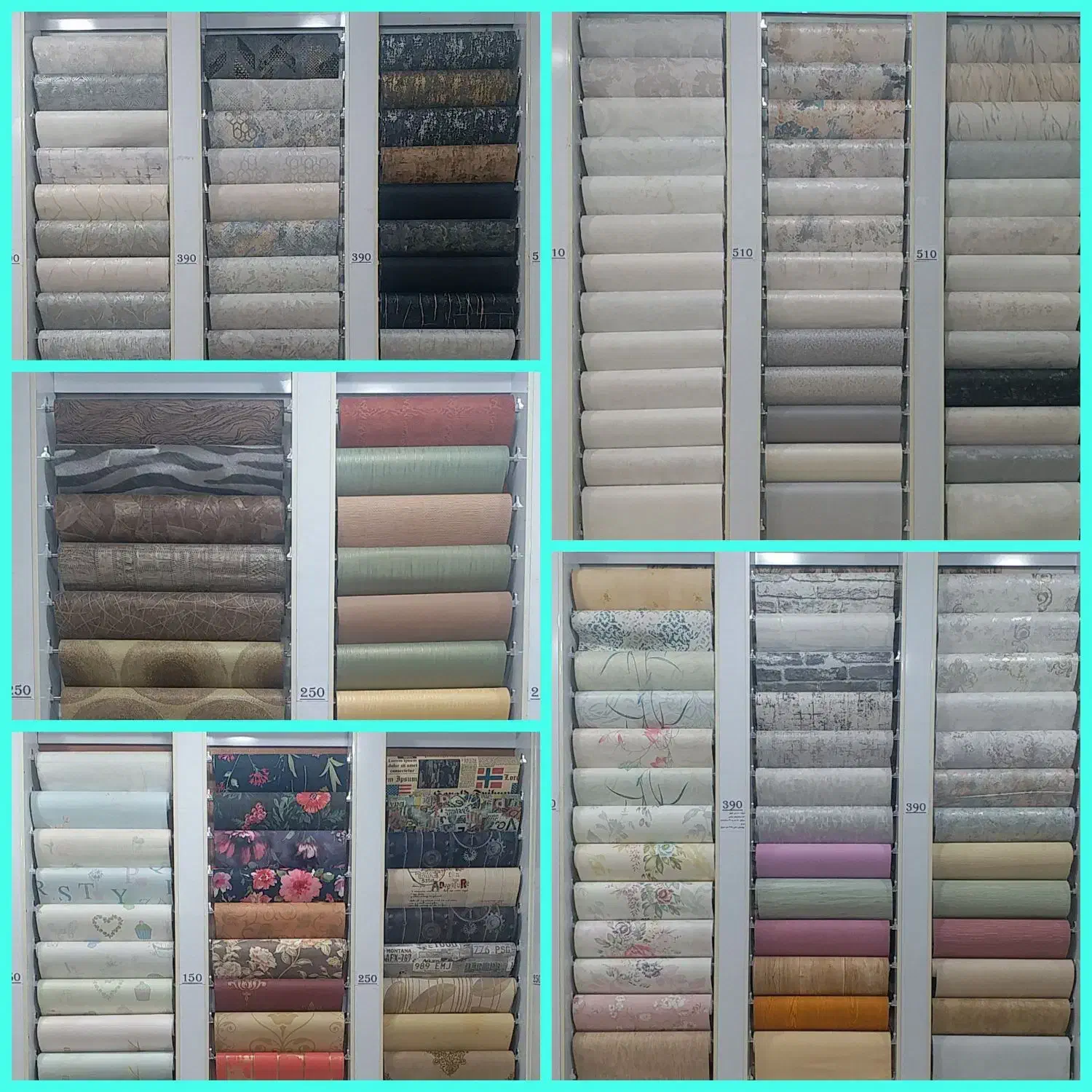 کاغذ دیواری خـارجـی تحـویـل آنـی از رولـی 150|مصالح و تجهیزات ساختمان|قشم, |دیوار