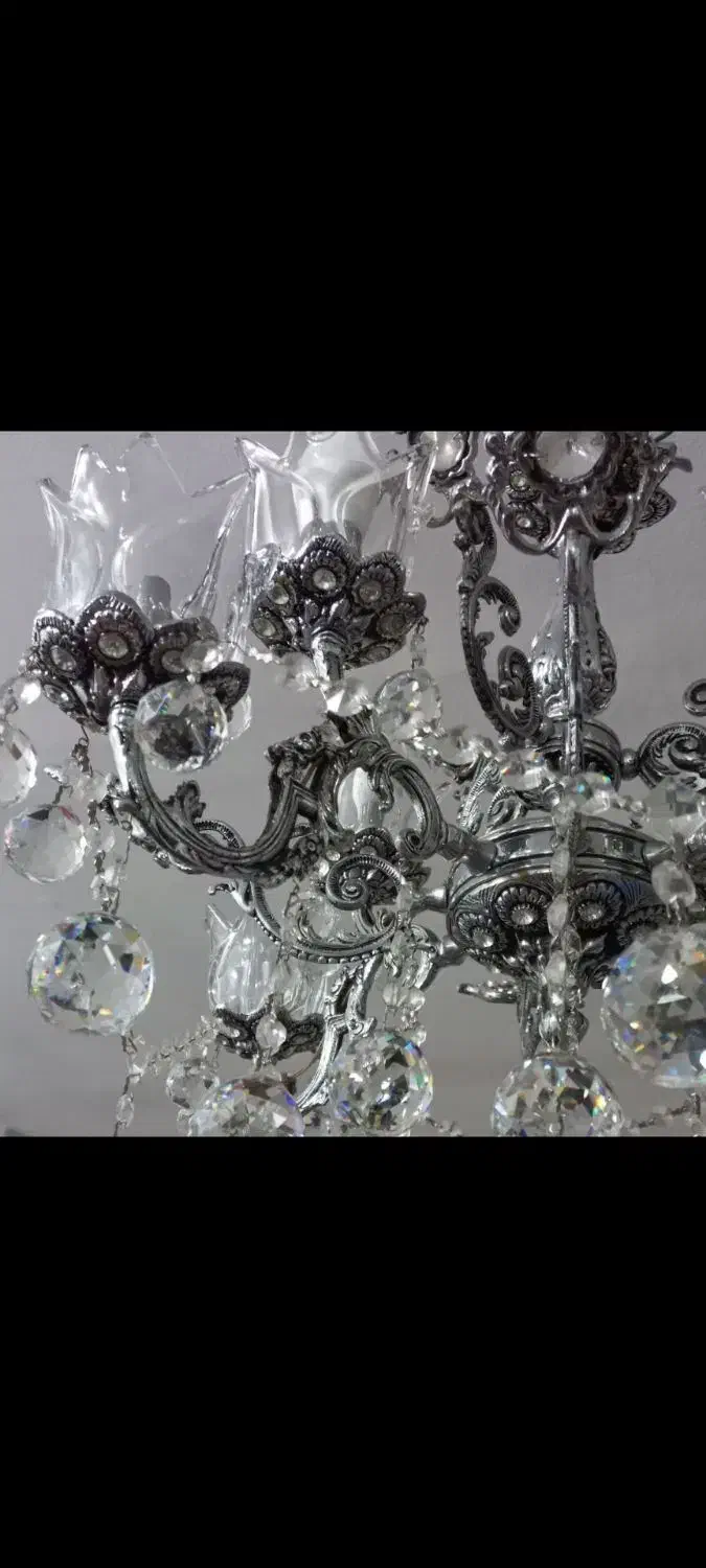 لوستر برنزی سنگین|لوستر و چراغ آویز|تبریز, |دیوار