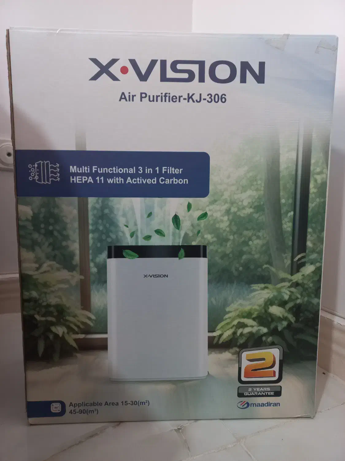 دستگاه تصفیه هوا kJ-306|پنکه و تصفیهکنندهٔ هوا|قزوین, |دیوار