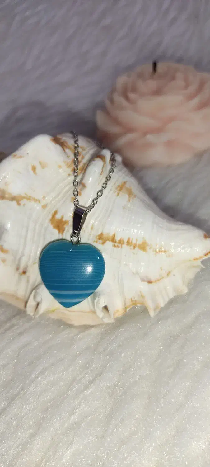 هدیه روز مادر گردنبند سنگ عقیق سلیمانی|جواهرات|ساری, |دیوار