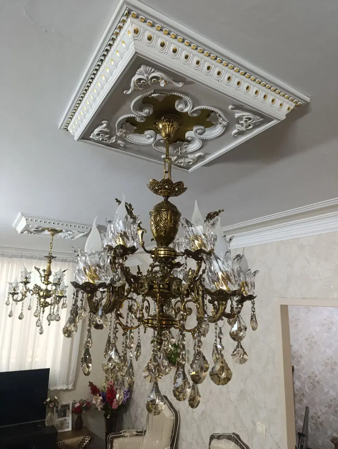 لوستر برنجی|لوستر و چراغ آویز|تهران, بهارستان|دیوار
