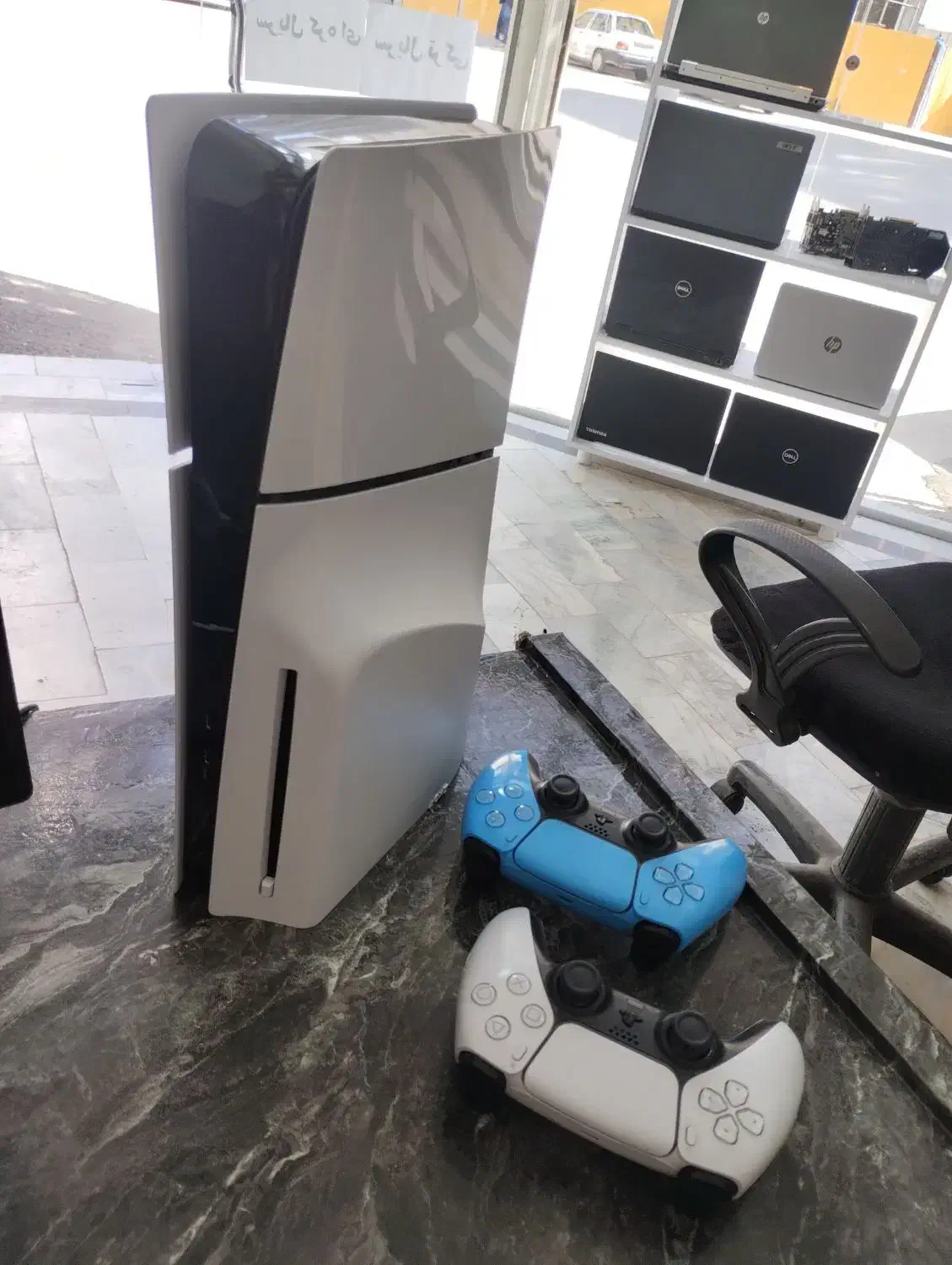 Ps5 slim یکسال کار دو دسته|کنسول، بازی ویدئویی و آنلاین|بجنورد, |دیوار