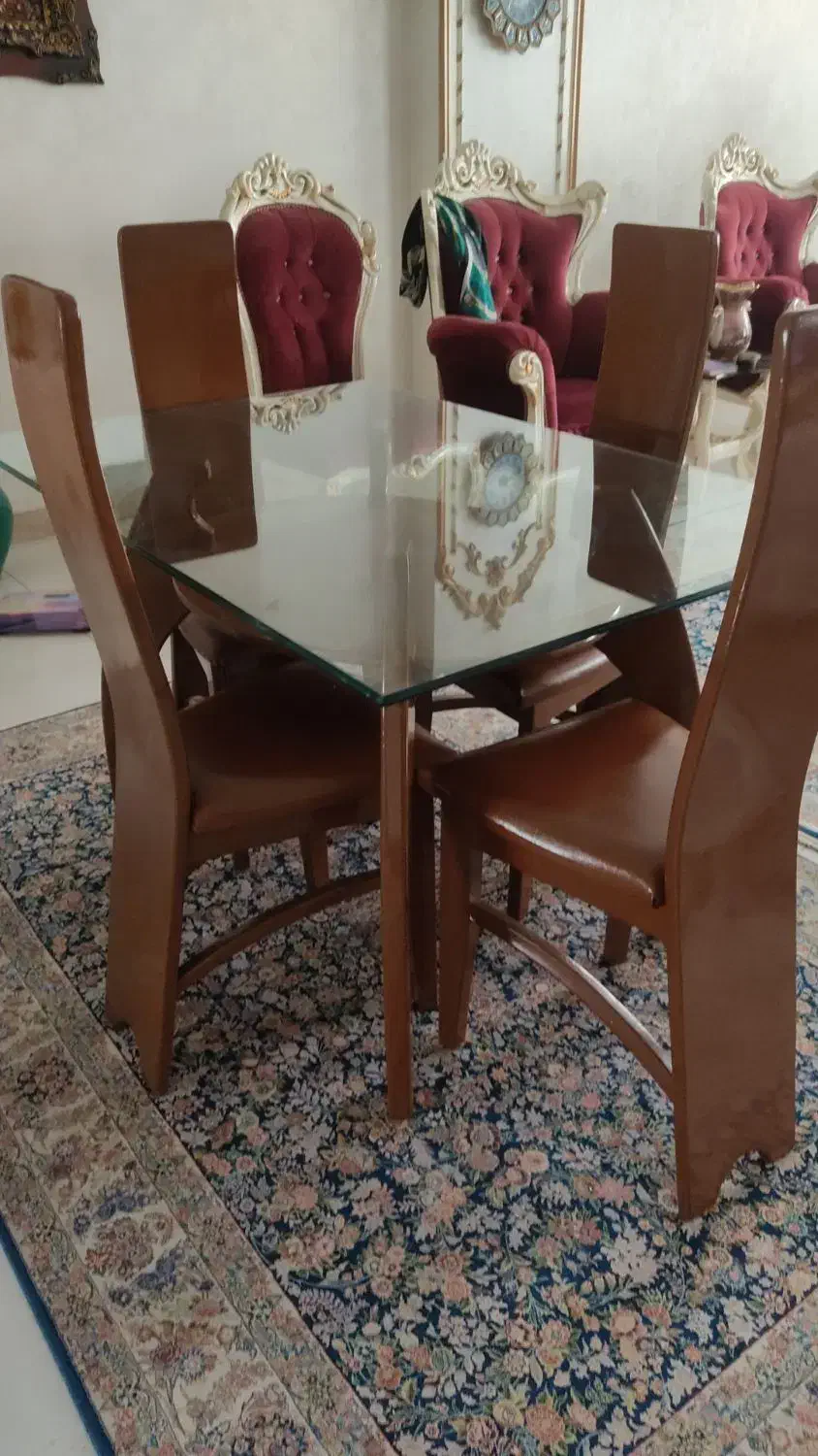 مبل ۹ نفره چوب راش ،میزتلویزیون و میزنهارخوری|مبلمان خانگی و میز عسلی|تهران, والفجر (افسریه)|دیوار