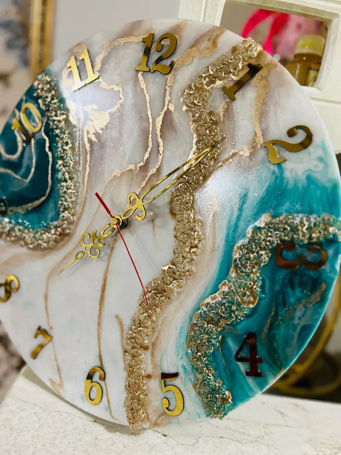 فروش ساعت رزینی ۲۰سانتی|ساعت دیواری و تزئینی|سراوان, |دیوار