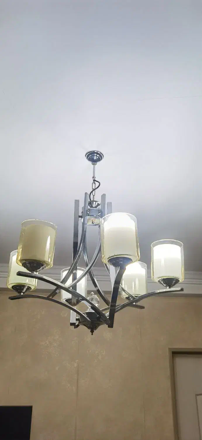 لوستر شش شاخه|لوستر و چراغ آویز|گرگان, |دیوار