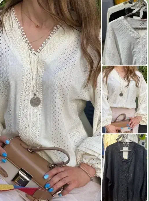 فروش شومیز دانتل مشکی مجلسی زنانه هدیه روز زن|لباس|مشهد, الهیه|دیوار