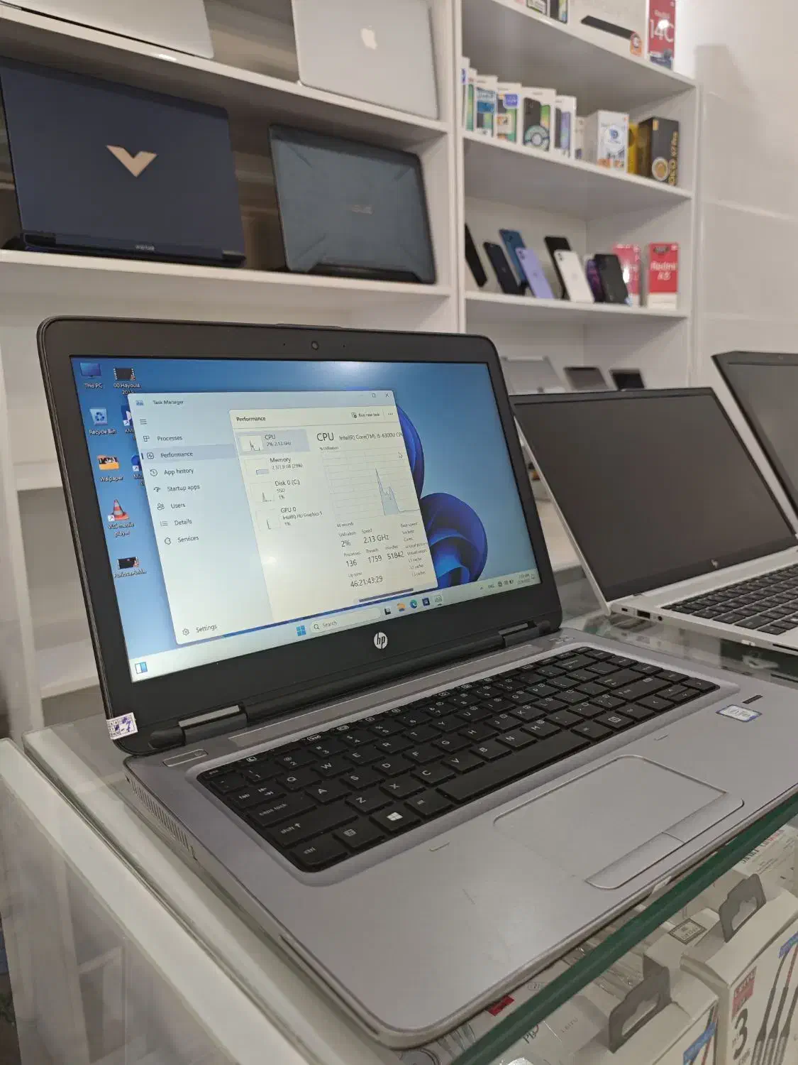 لپ تاپ hp سی پی یو نسل ۶ و رم ۸|رایانه همراه|نورآباد ممسنی, |دیوار