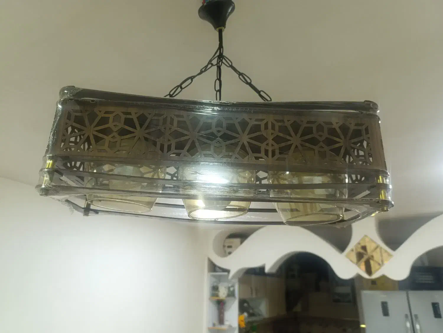 لوستر چوبی|لوستر و چراغ آویز|دزفول, |دیوار