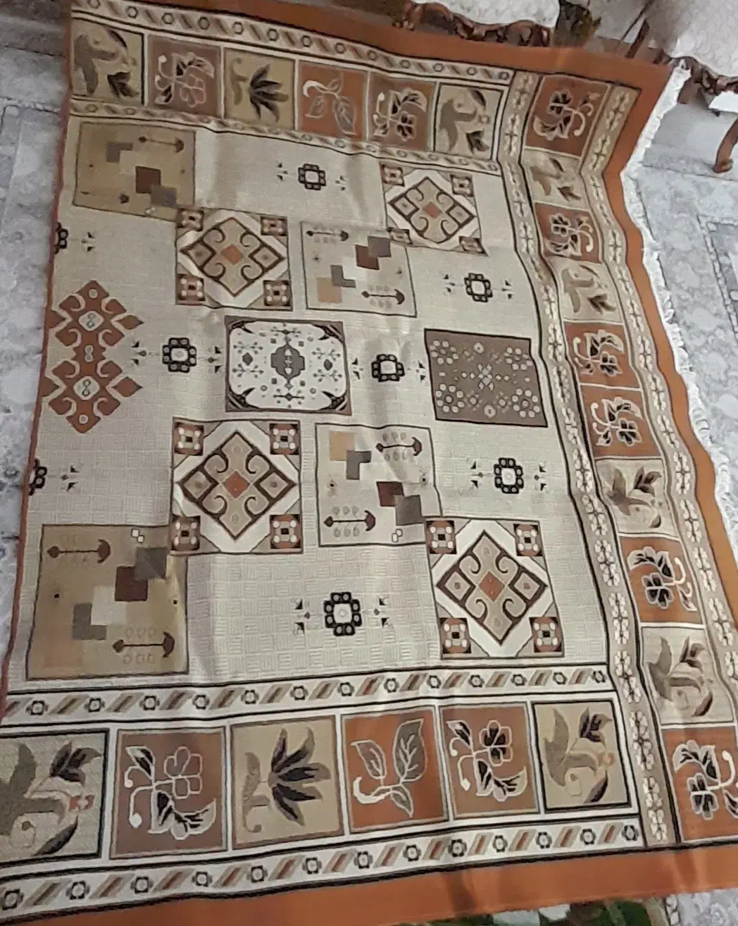 گلیم فرش ۱۲ متری در حد نو|گلیم، جاجیم، گبه|همدان, |دیوار