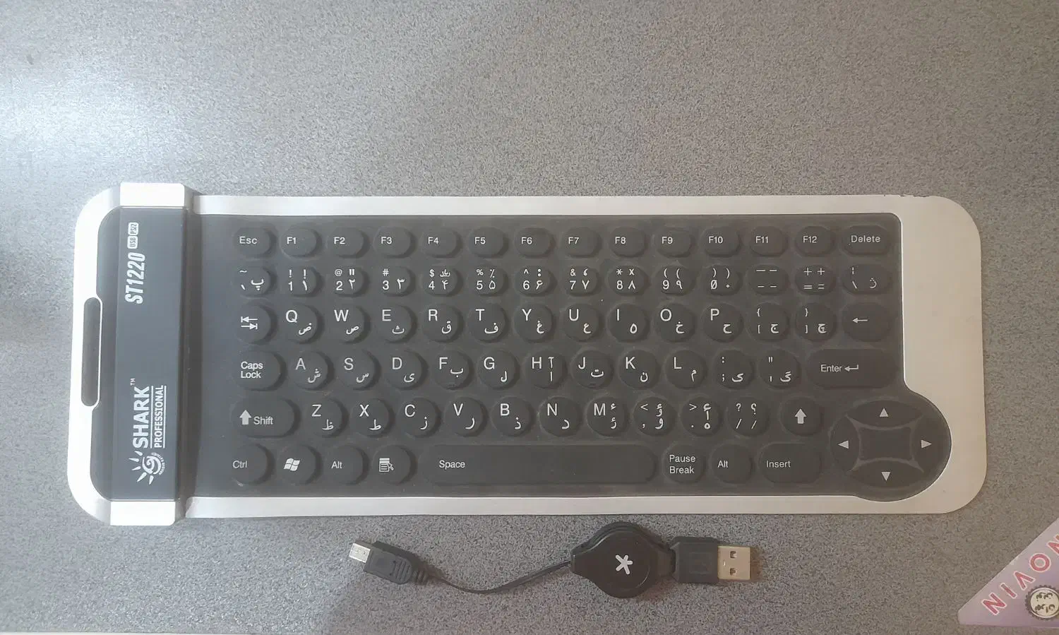 کیبورد تاشو قابل شستشو|قطعات و لوازم جانبی رایانه|رشت, منظریه|دیوار