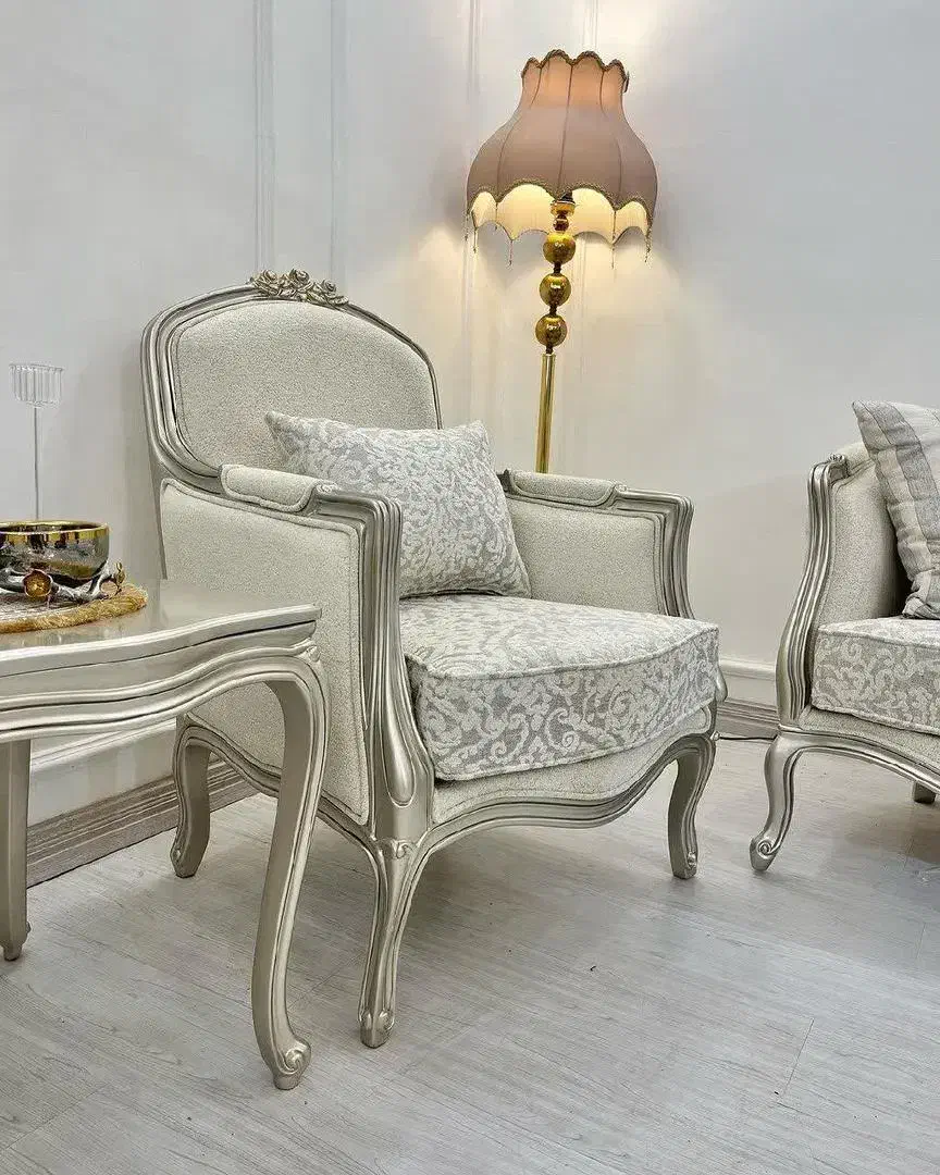 مبل فرانسوی ( سه گل)|مبلمان خانگی و میز عسلی|مشکیندشت, |دیوار