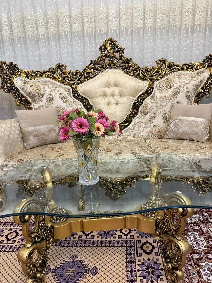 مبل سلطنتی  ۹ نفره با بوفه|مبلمان خانگی و میز عسلی|سهند, |دیوار