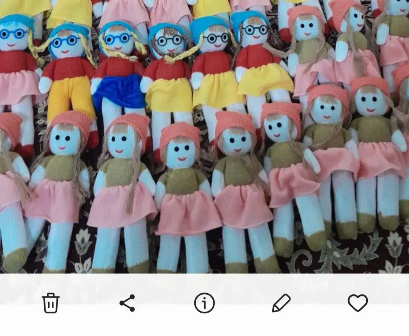 عروسک بافتنی|اسباب‌بازی بچه|اسلام‌شهر, مظفریه|دیوار