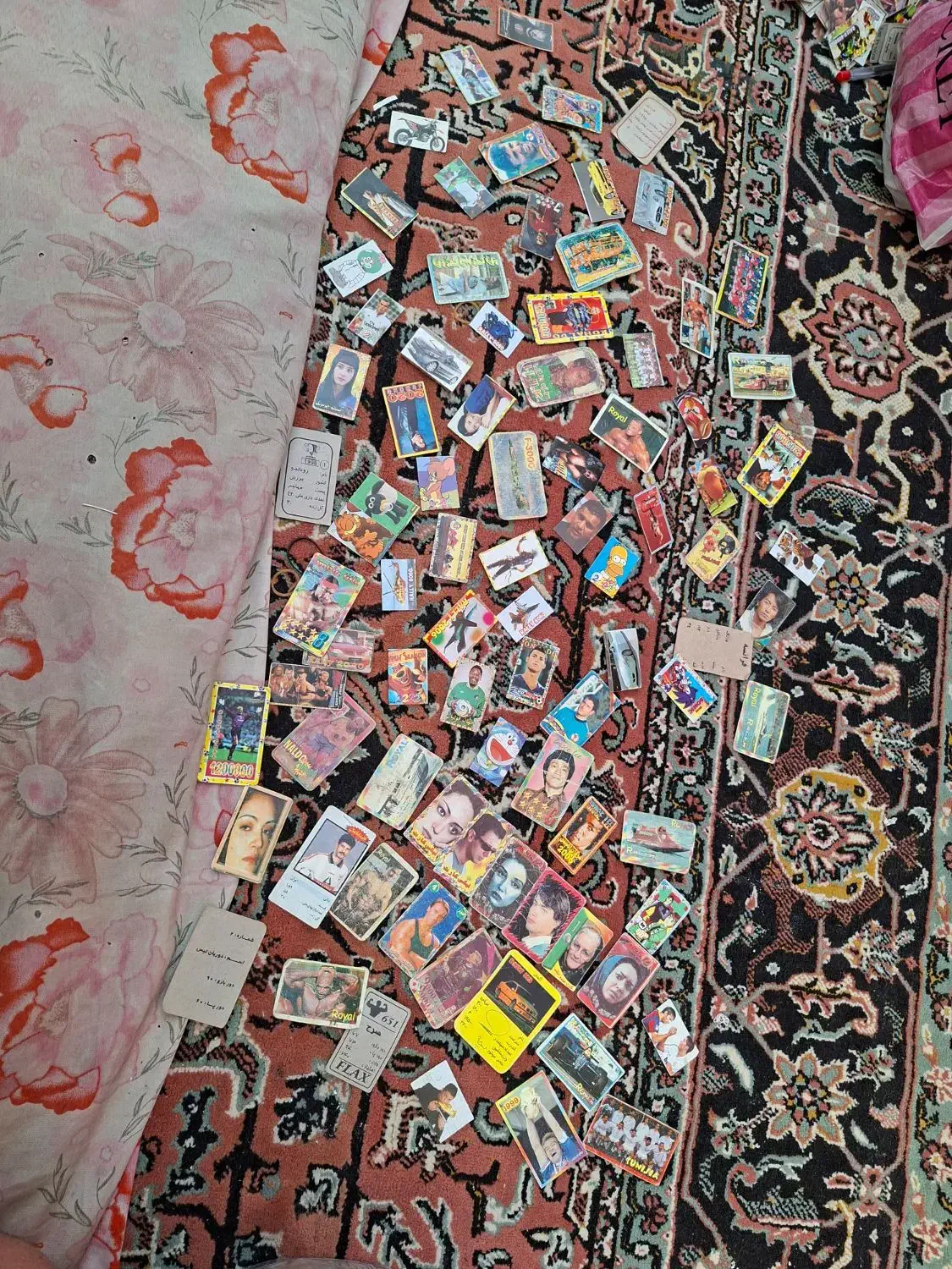 کارت بازی قدیمی بزرگ و کوچک|کلکسیون اشیاء عتیقه|خوی, |دیوار