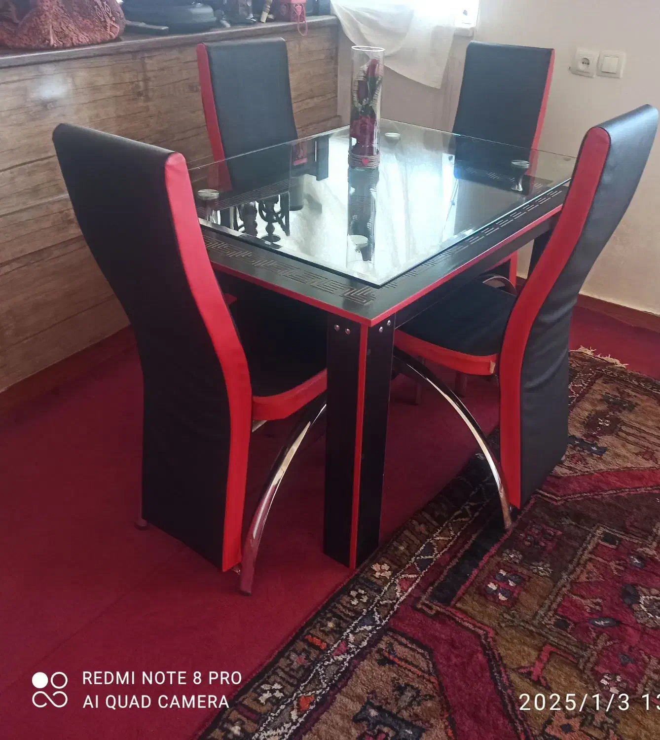 میز غذا خوری ۴نفری درحد نو|میز و صندلی غذاخوری|ایلخچی, |دیوار