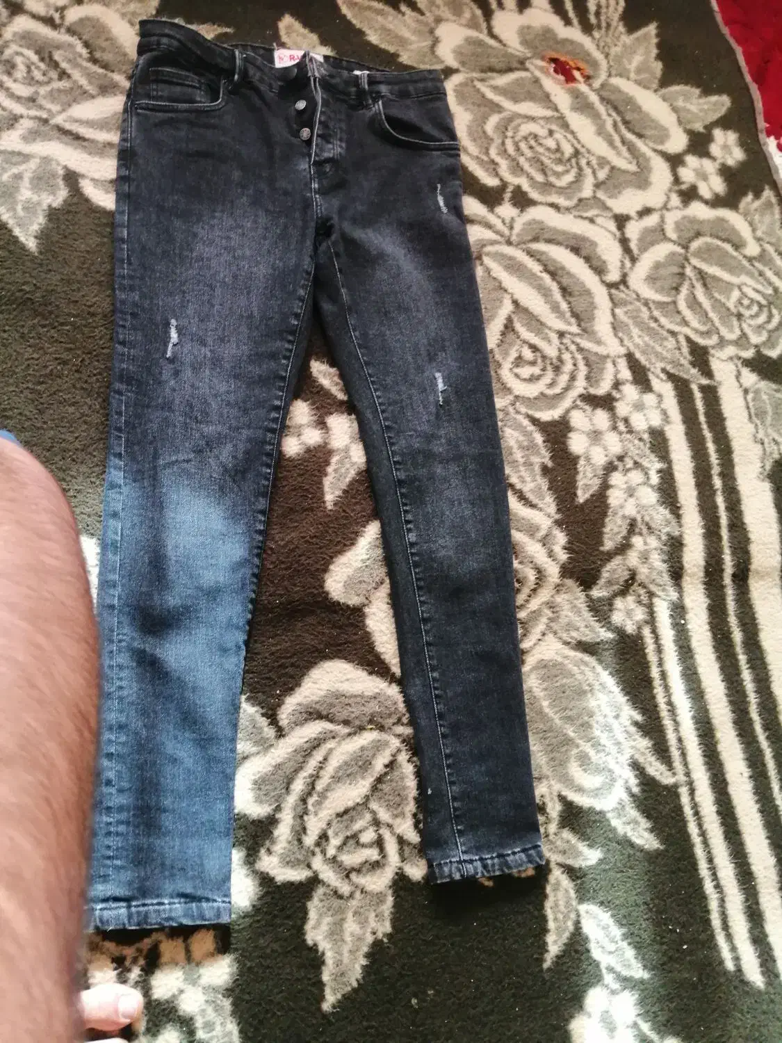 شلوار لی رنگ زغالی نو|لباس|بوشهر, |دیوار