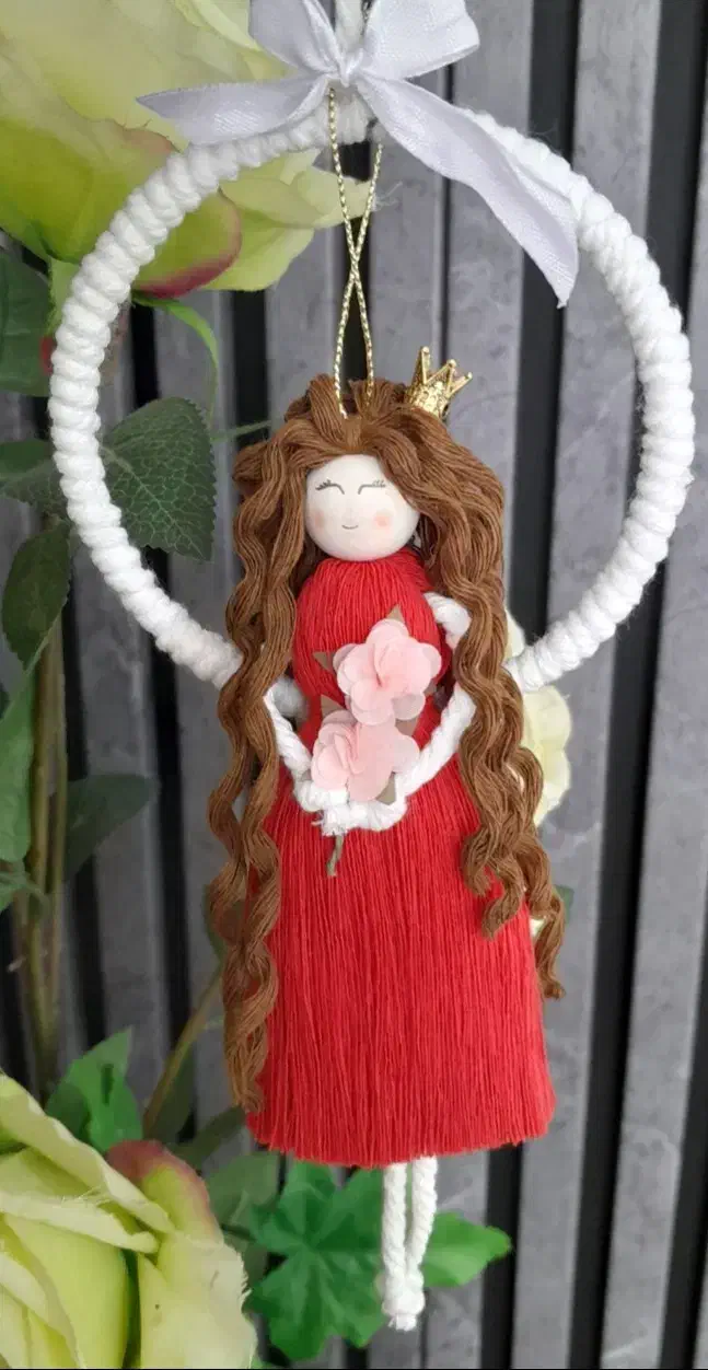 عروسک مکرومه|صنایع دستی و سایر لوازم تزئینی|کیش, |دیوار