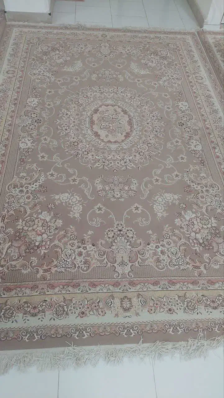 فرش ۱۲ متری کرم فندقی پاتریس کاشان|فرش|بابل, |دیوار