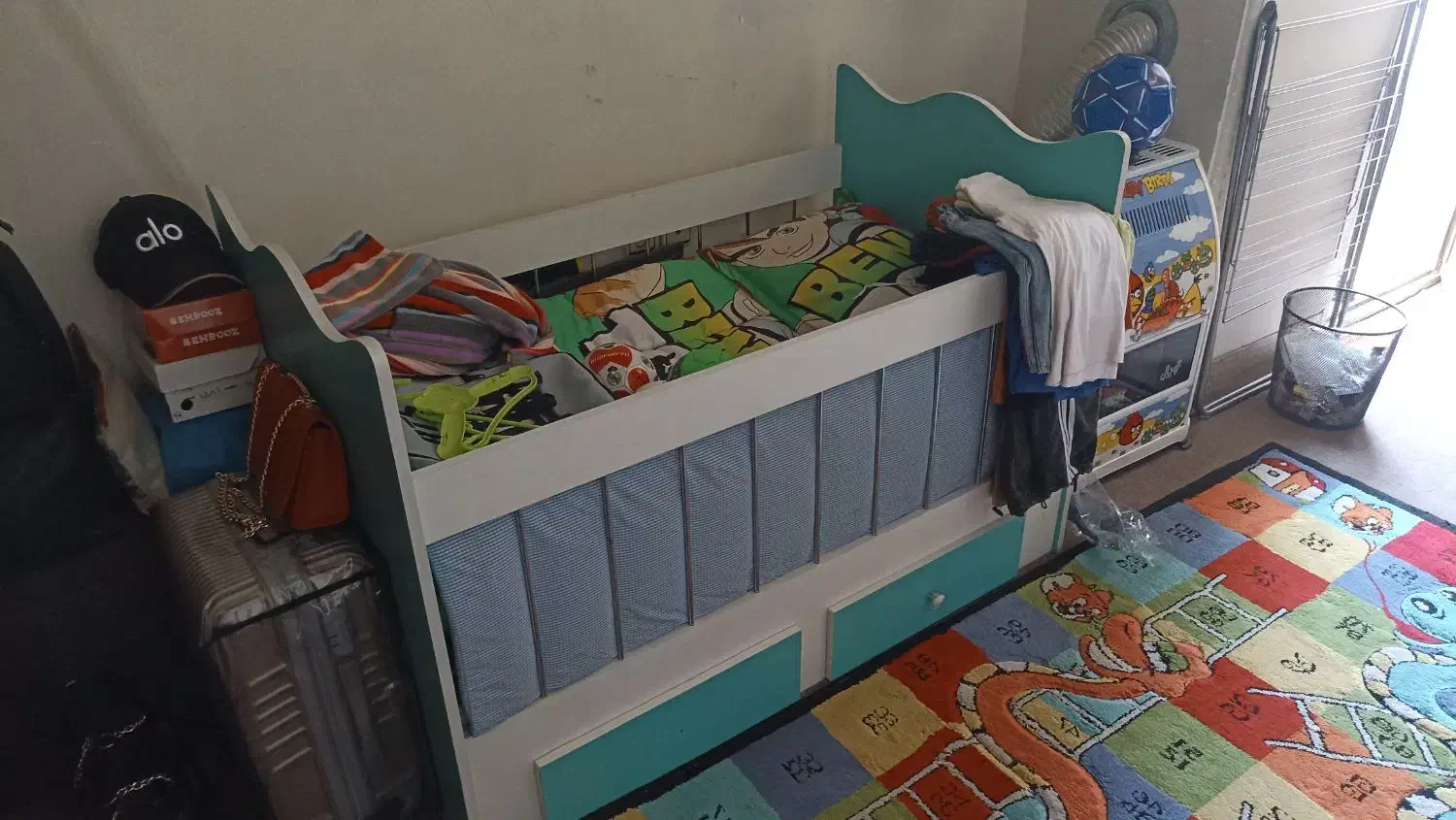 سرویس کامل کودک|تخت و سرویس خواب|شیراز, سفیرشمالی|دیوار