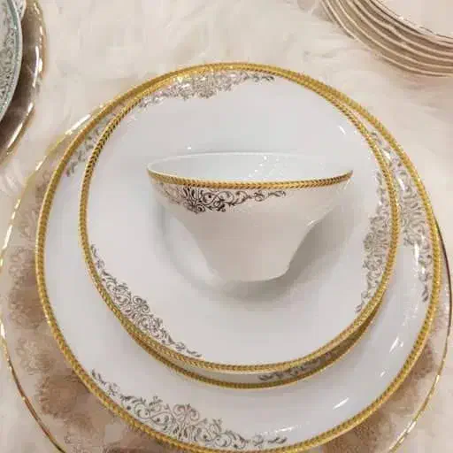 سرویس غذاخوری چینی پذیرایی ۱۲ نفره مناسب جهیزیه|ظروف سرو و پذیرایی|تهران, خزانه|دیوار