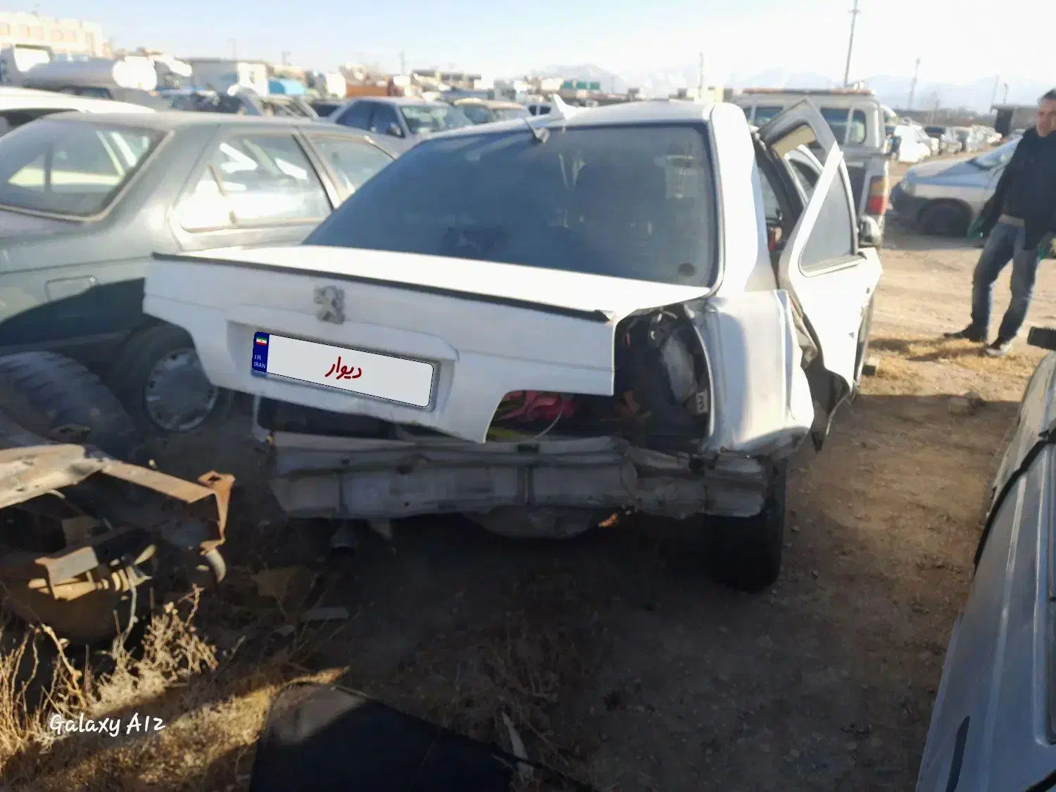 پژو پارس تصادفی مدل ۱۳۸۷ یک برگ سند|خودرو سواری و وانت|اراک, |دیوار