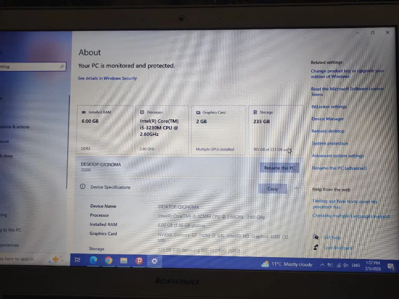 لپ تاپ لنوو z500|رایانه همراه|خمینی‌شهر, |دیوار