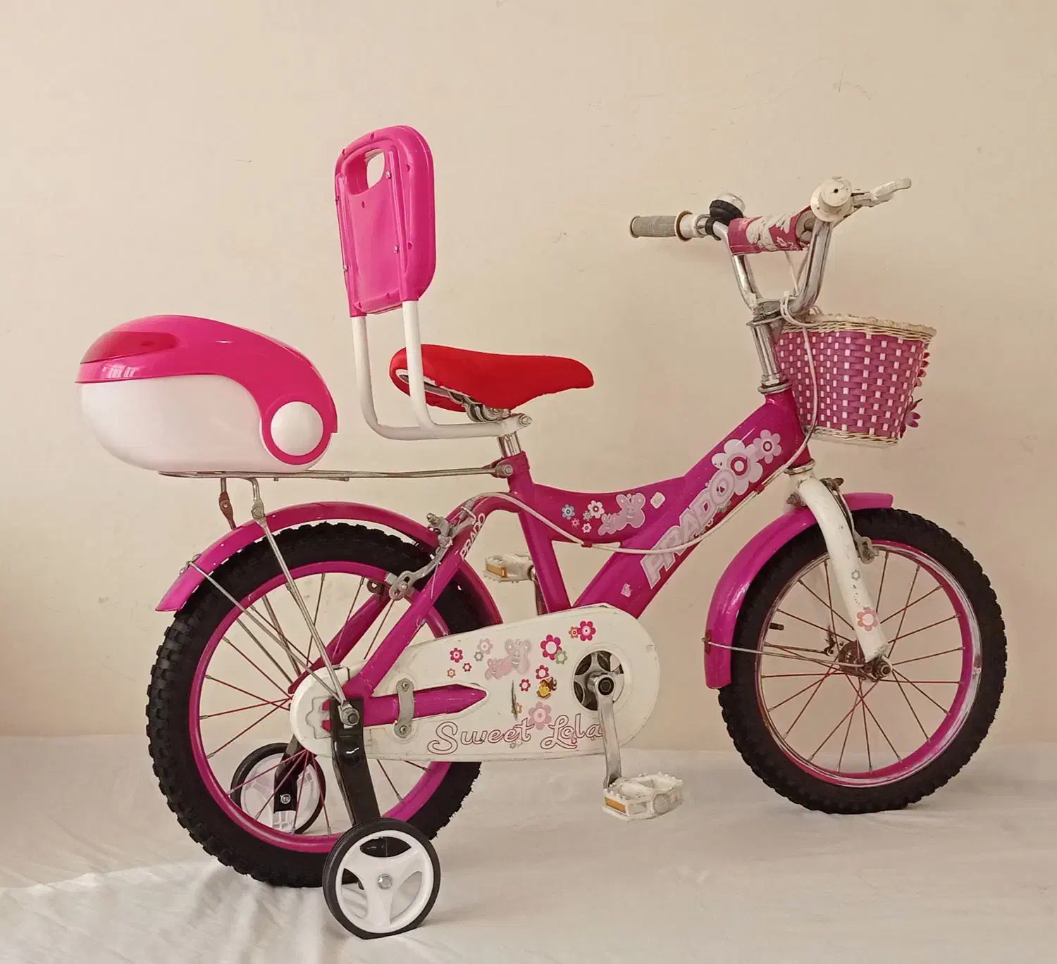 دوچرخه سایز ۱۶ صورتی دخترانه درحدصفر|دوچرخه، اسکیت، اسکوتر|تبریز, |دیوار