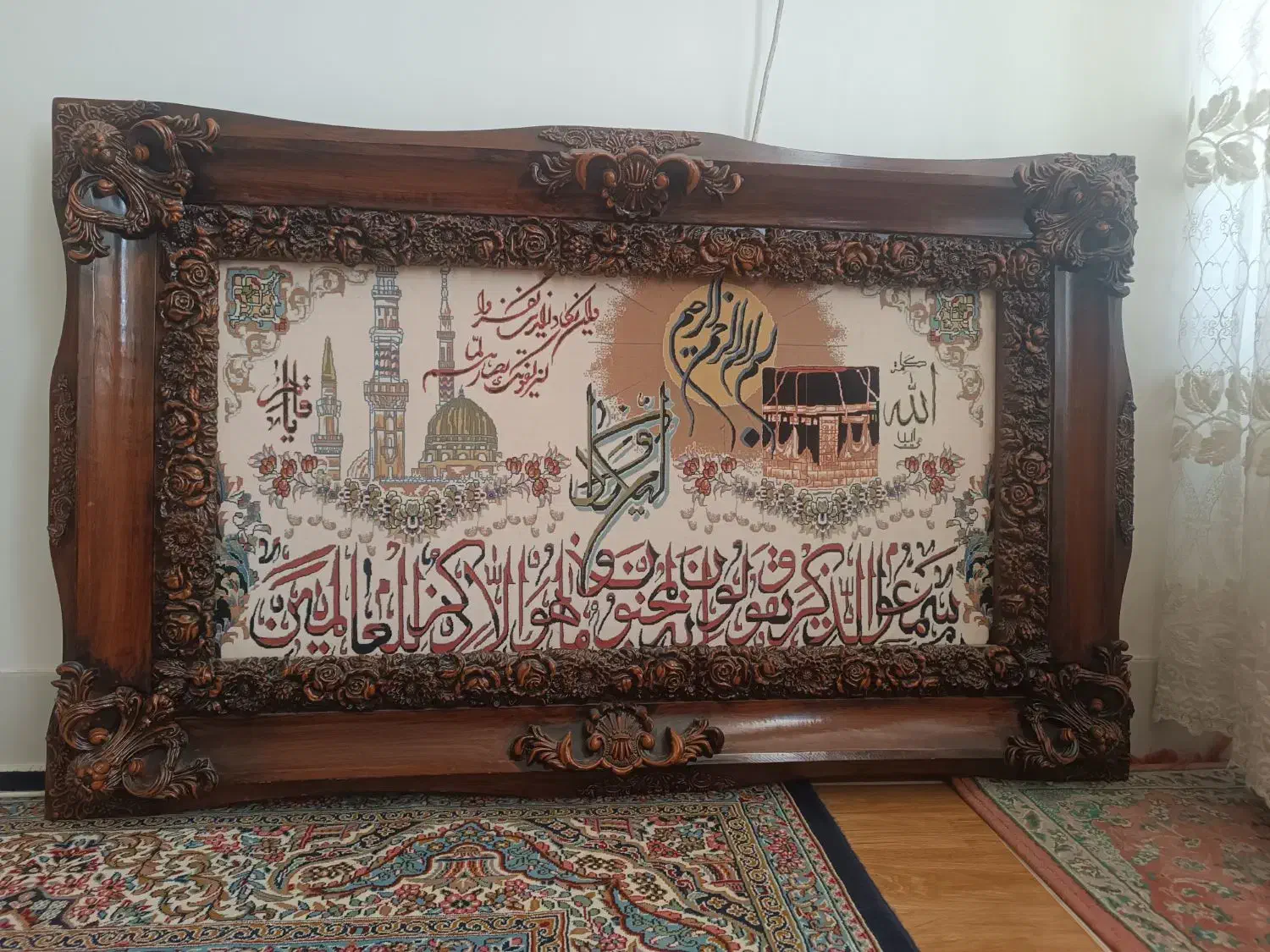 تابلو فرش 1200شانه|تابلو فرش|بروجرد, |دیوار