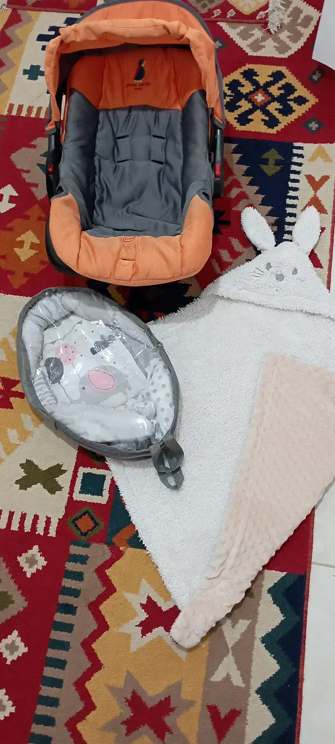 کریرطوسی نارنجی ،پتو دور پیچ نوزاد ،واغوشی|اسباب و اثاث بچه|ماهدشت, |دیوار