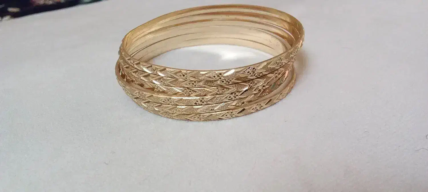 النگو طلای روس رنگ ثابت 6عدد سایز3|بدلیجات|تهران, مینابی|دیوار