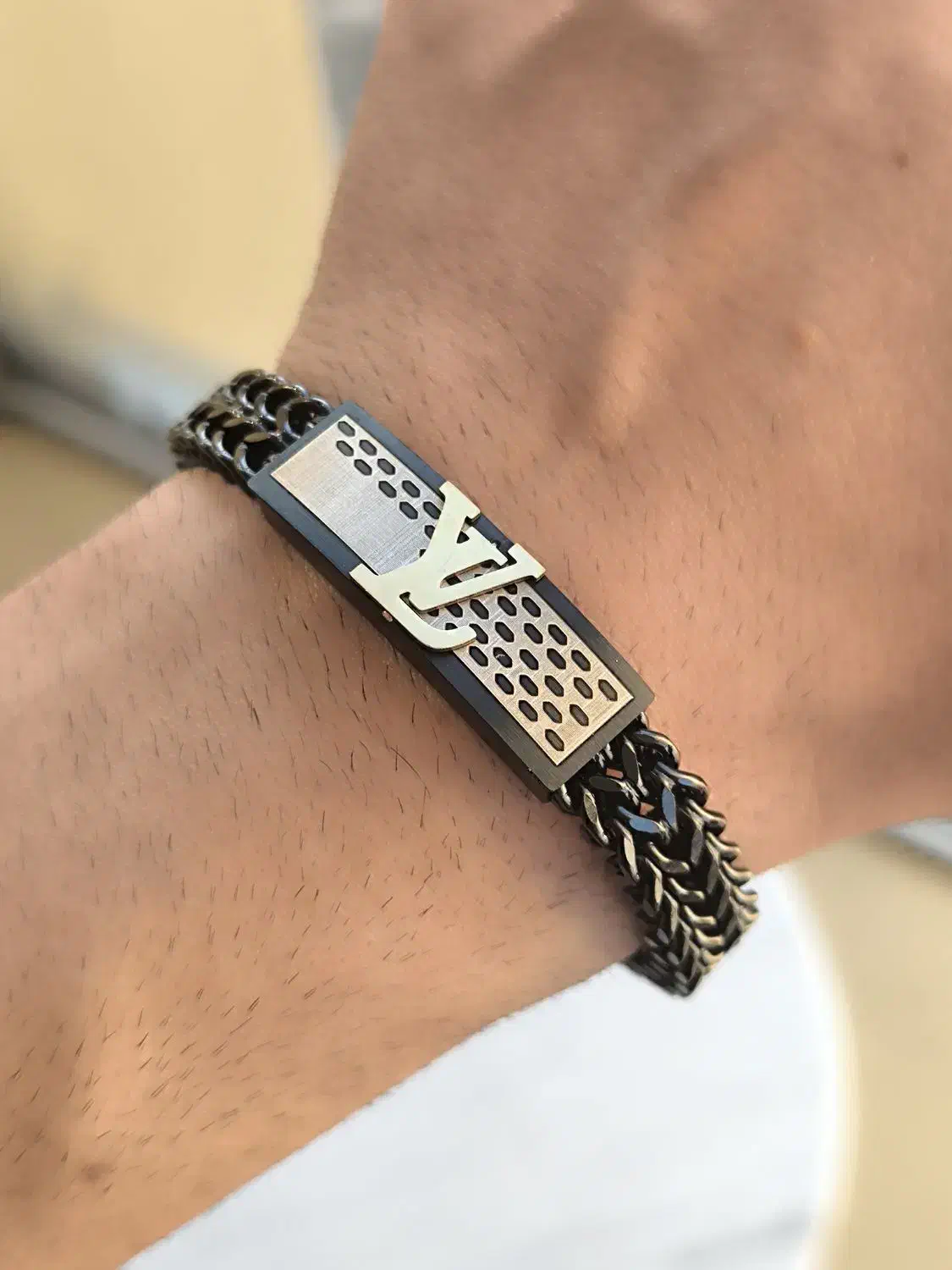 دستبند بافت مردانه استیل LV 5706506161|بدلیجات|تبریز, |دیوار