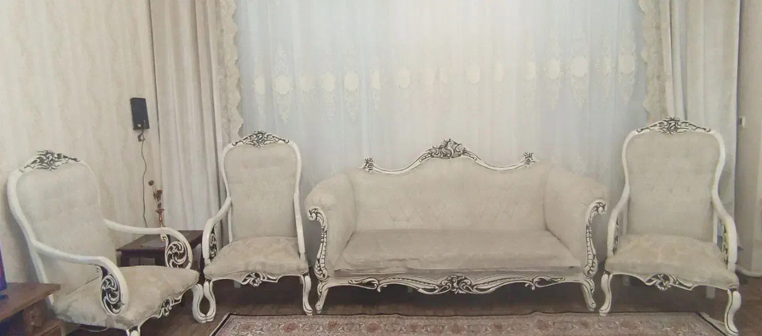 مبلمان ۷نفره نیمه سلطنتی|مبلمان خانگی و میز عسلی|سهند, |دیوار