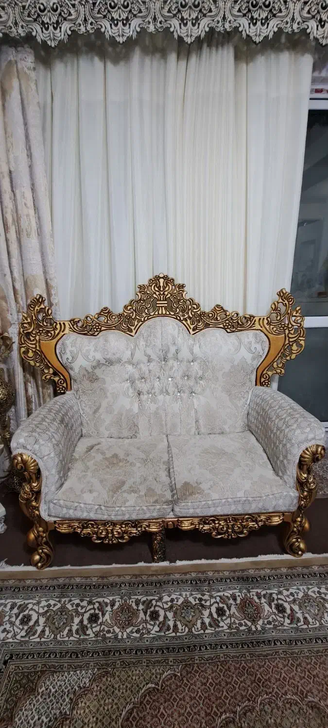 مبل سلطنتی ۷ نفره|مبلمان خانگی و میز عسلی|سهند, |دیوار