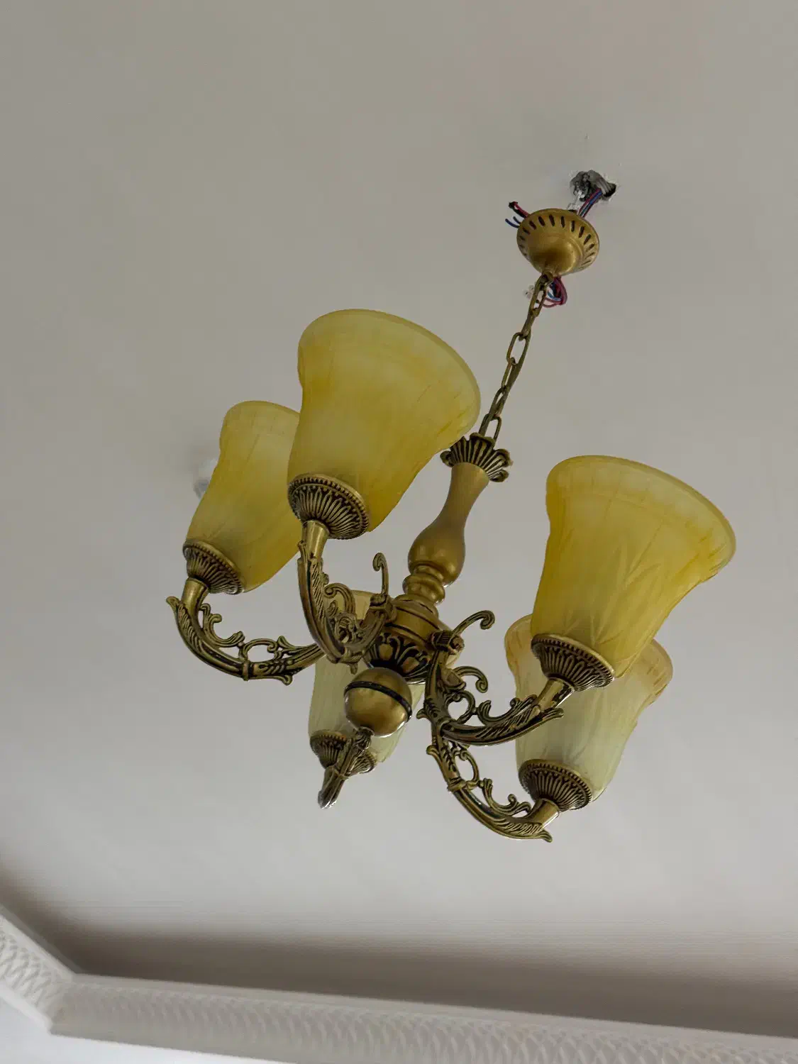 لوستر دو عدد|لوستر و چراغ آویز|خمین, |دیوار