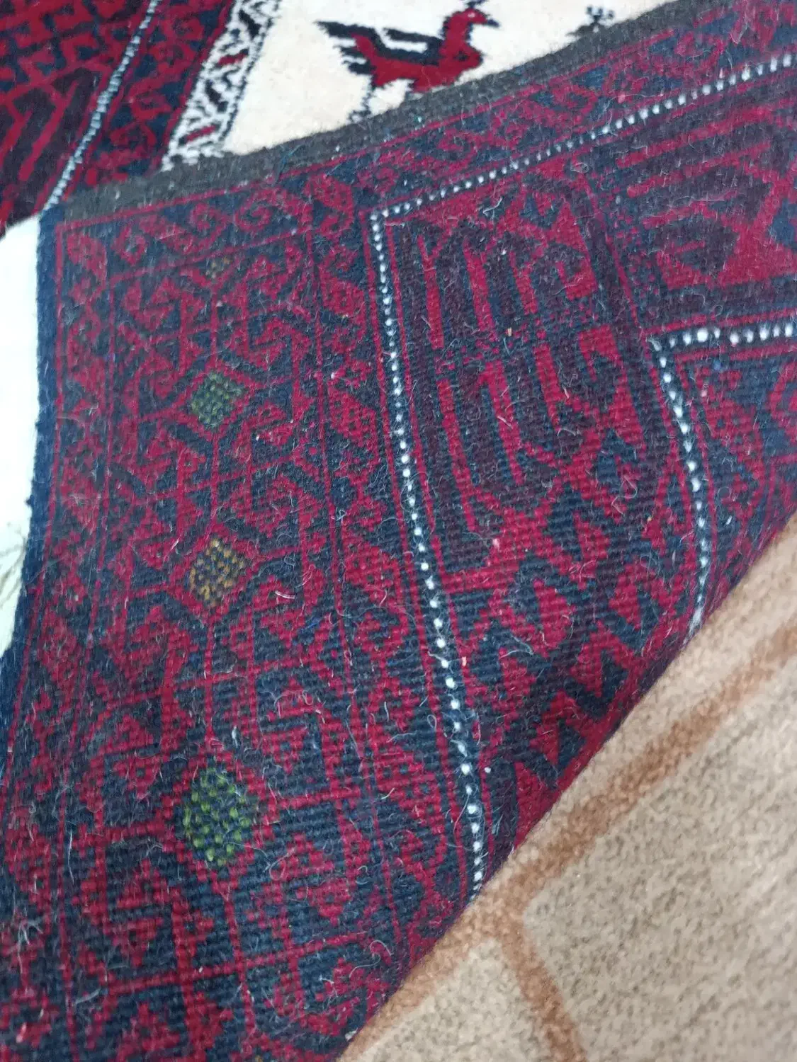 قالیچه دست بافت|فرش|قائن, |دیوار